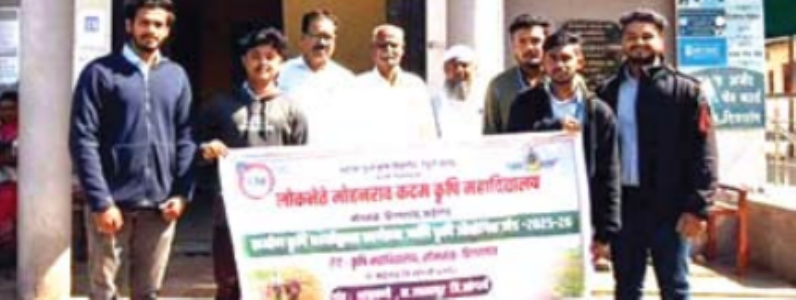 भाळवणीत कृषिदूतांचे स्वागत